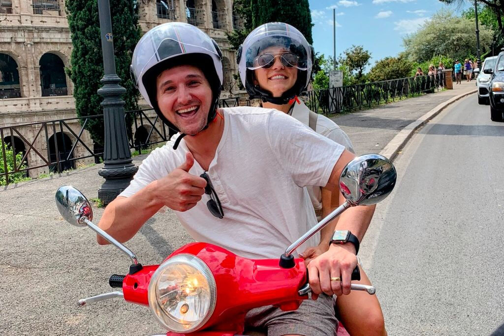 Visite de Rome en Vespa