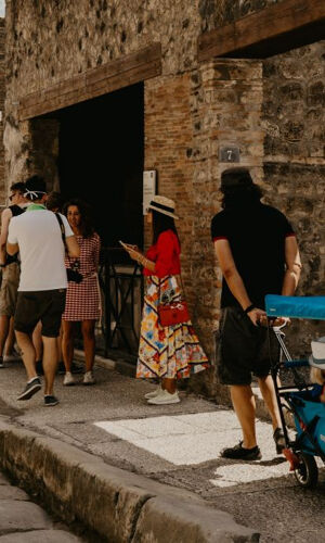 Pompei: Biglietto d'ingresso con audioguida + viaggio di andata e ritorno da Salerno in treno
