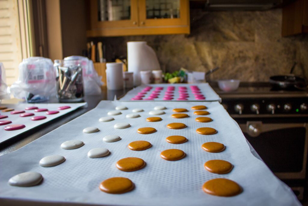 Aula de culinária de macaron