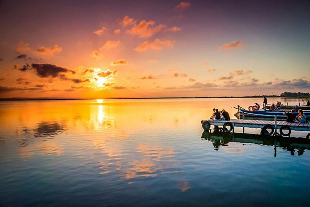 Old Town of Cullera and Albufera Natural Park from Valencia
