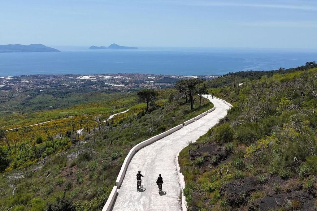 Monte Vesuvio: Biglietto Skip The Line + Tour in bicicletta + Degustazione