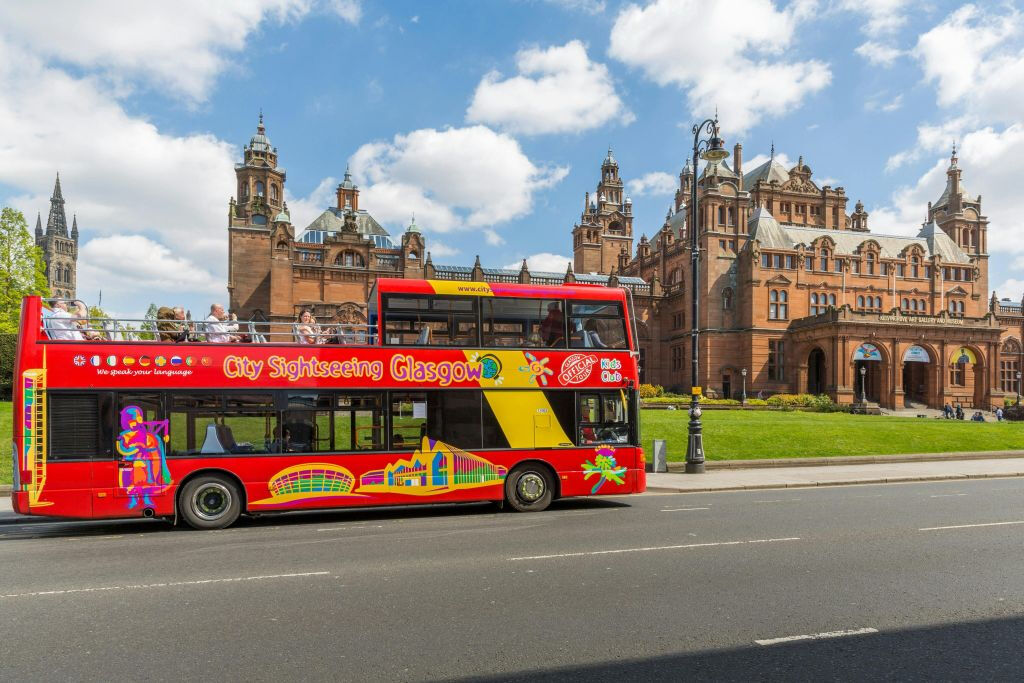 Glasgow: Combo de dos rutas en autobús Hop-on Hop-off