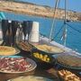 Ibiza: Boat Trip with Banana Boat, Food & Premium Open Bar