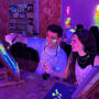 Seville: Wine Gogh Glow Academy Guided Painting & Wine Workshop