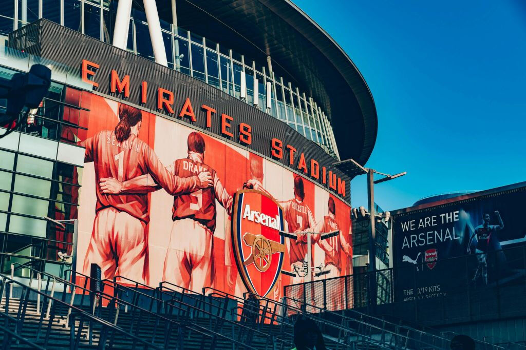 Emirates Stadium: Partita di calcio dell'Arsenal FC