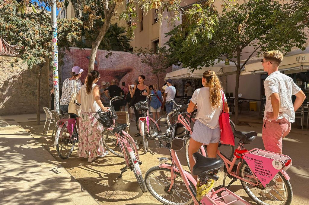 Barcelona: Guided Street Art Bike Tour