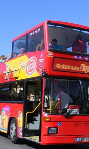 City Sightseeing Albufeira: ônibus hop-on hop-off + passeio noturno e passeio a pé