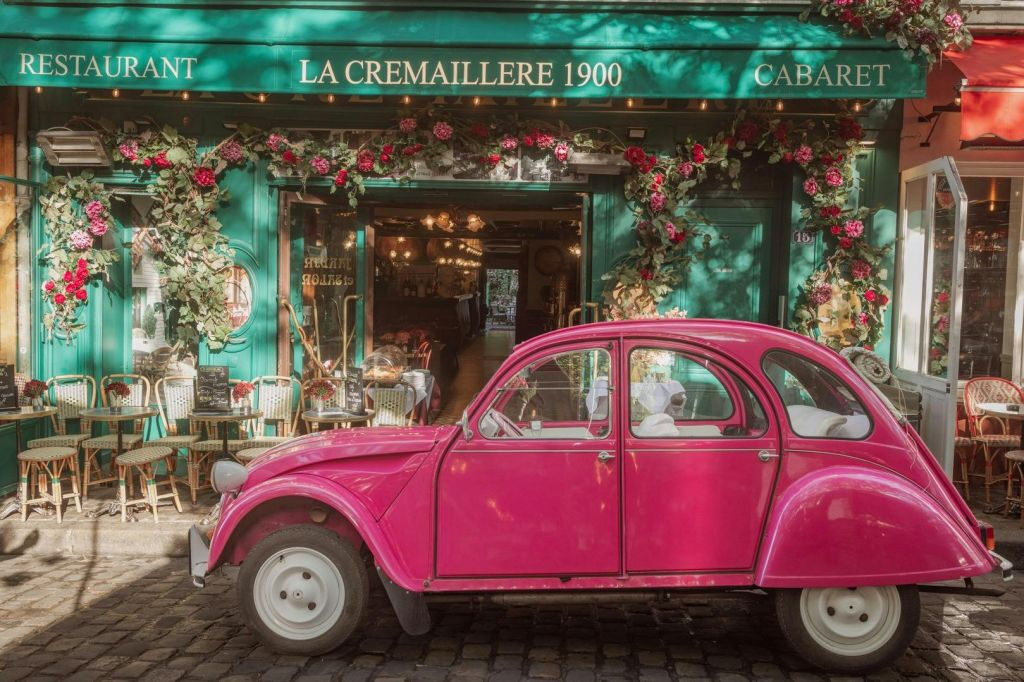 Paris: Passeio particular em um Citroën 2CV rosa
