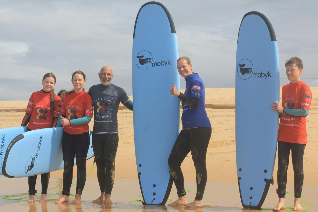 Prima esperienza di surf