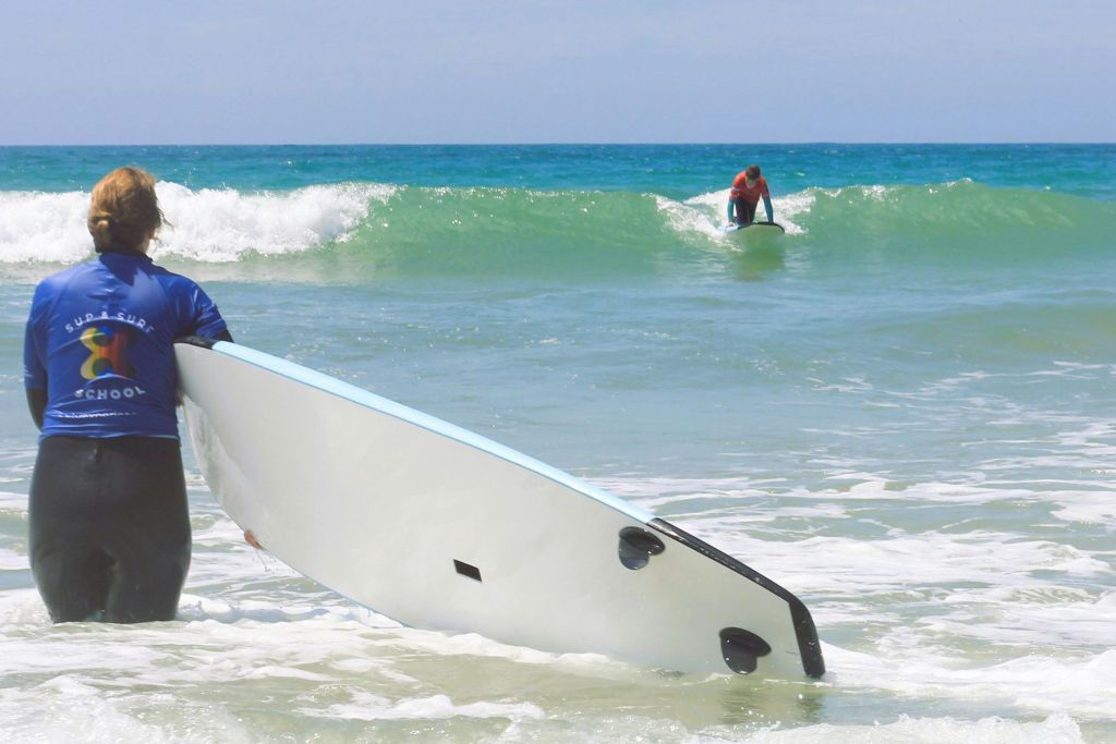 Prima esperienza di surf