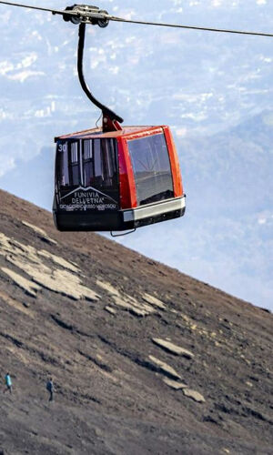 Monte Etna: Biglietto prioritario per la funivia + trasferimento in autobus 4x4