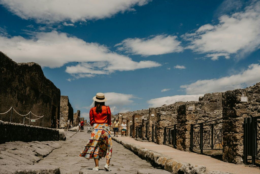 Pompei: Tour guidato + Viaggio di andata e ritorno da Roma con treno ad alta velocità