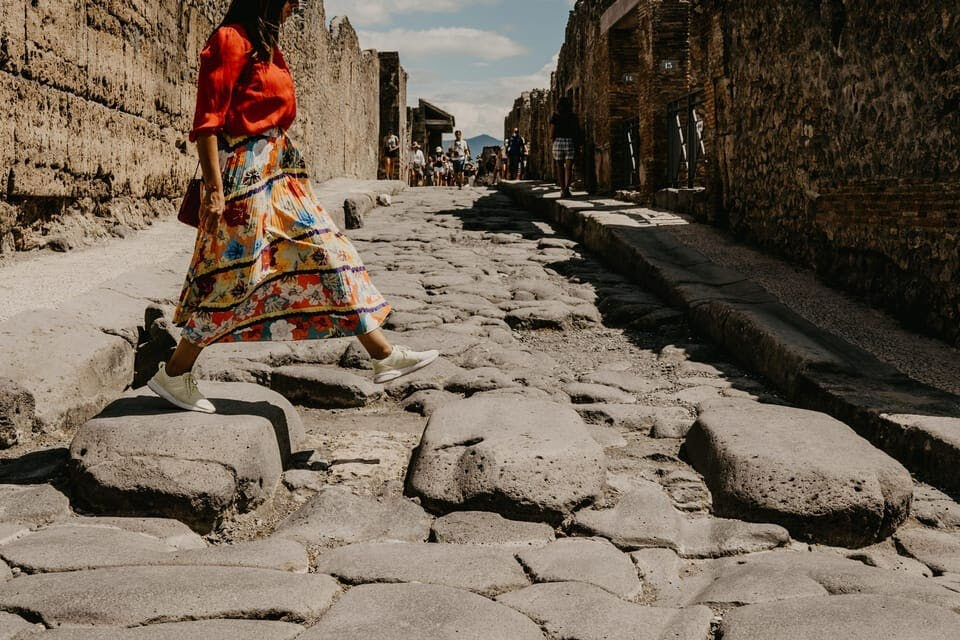 Pompei: Tour guidato + Viaggio di andata e ritorno da Roma con treno ad alta velocità