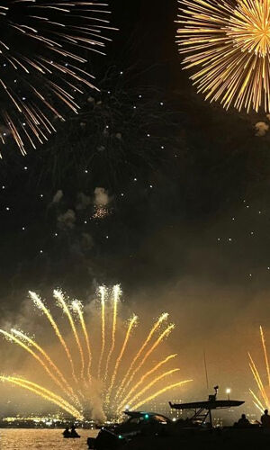 Îles de Lérins : Croisière feux d'artifice de 2,5 heures