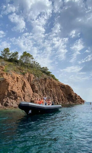 Calanques Estérel : Excursion en bateau de 1,5 heure