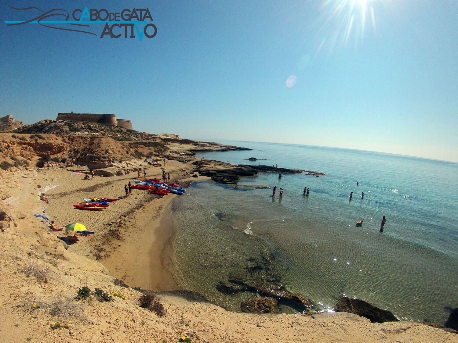 Rutas guiadas en kayak en Cabo de Gata