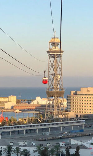 Teleférico de Barcelona: Ida y vuelta desde la playa de la Barceloneta