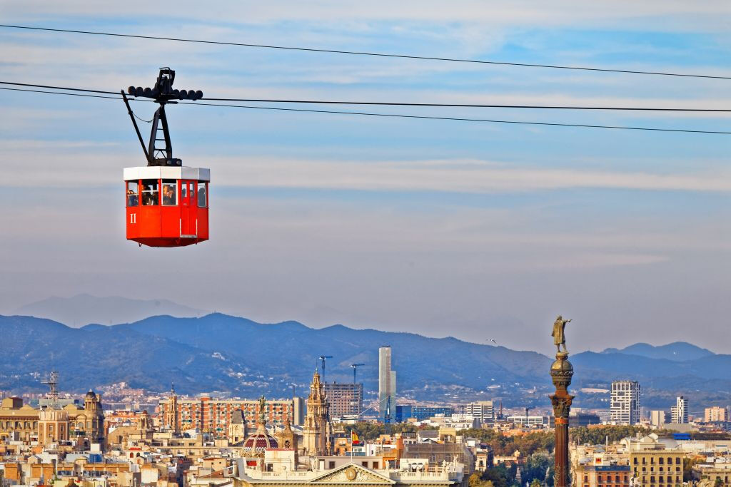 Funivia di Barcellona: Andata e ritorno dalla spiaggia di Barceloneta