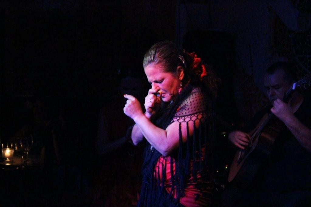 Spettacolo del Tablao Flamenco El Toro y la Luna, cena e bevande