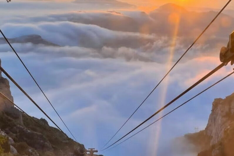 Montserrat Cable Car: Ascent and Descent