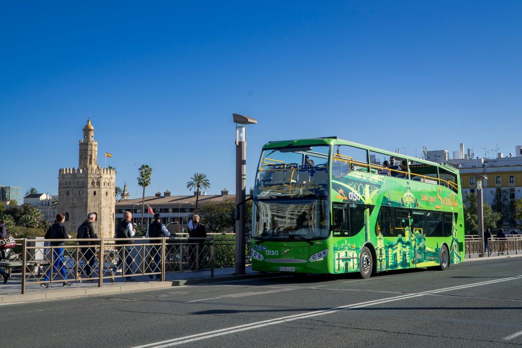 Siviglia: Tour in autobus + crociera + spettacolo di flamenco + visita guidata della città