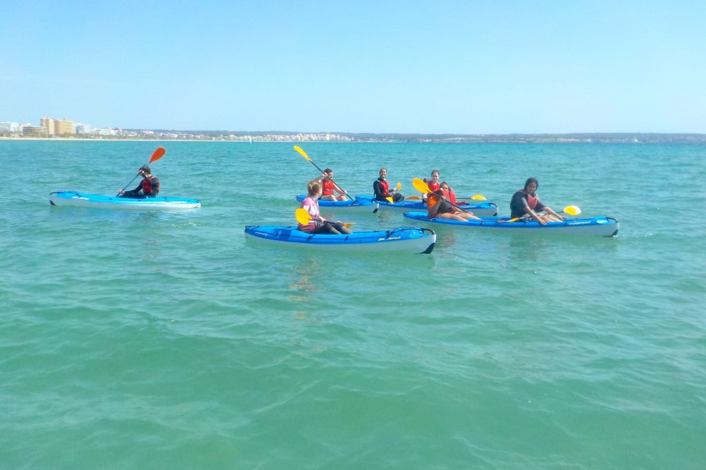 Alquiler de kayak en la bahía de Palma